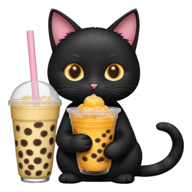 🐈‍⬛🧋 sticker
