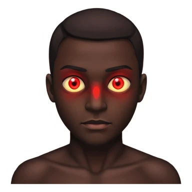 Dark, shadowie Male Figure with Red glowing eyes sticker