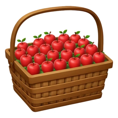 Rectangular Apple Basket sticker