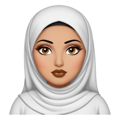 big plus size, arab, arabian clothes, baddie,pretty, makeup, lipgloss, black eyeliner, sticker