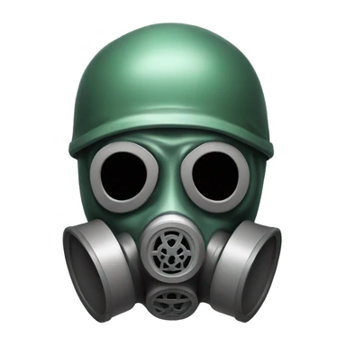 Skull with gas mask sticker