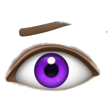 Purple eye sticker