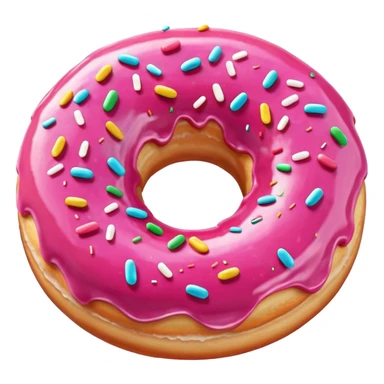 Pink Glazed Donut sticker