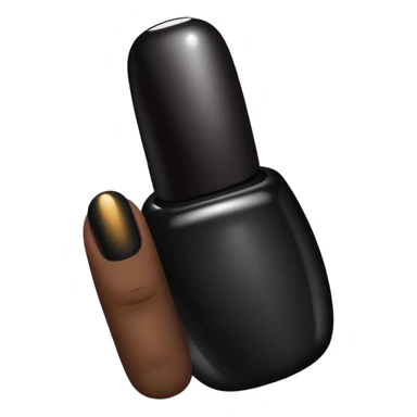 Black nail sticker