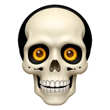 Skeleton face  surprise head blowing💀🤯 sticker