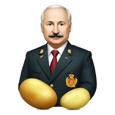 Lukashenko with potato sticker