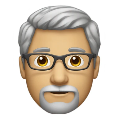 30-year-old-white-man-with-grey-hair-and-grey-beard-and-dark-glasses-and-thin-nose sticker