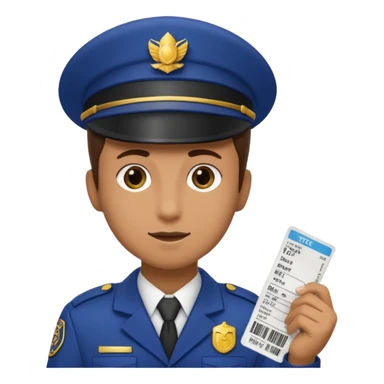 Ticket inspector with punch,Train Crew. sticker