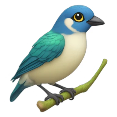 Pájaro ninfa sticker