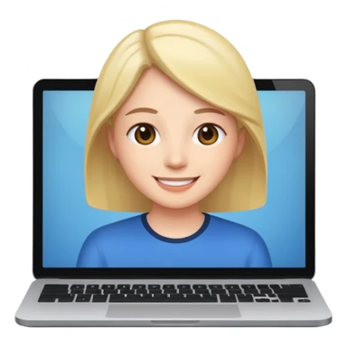 videollamada computadora sticker