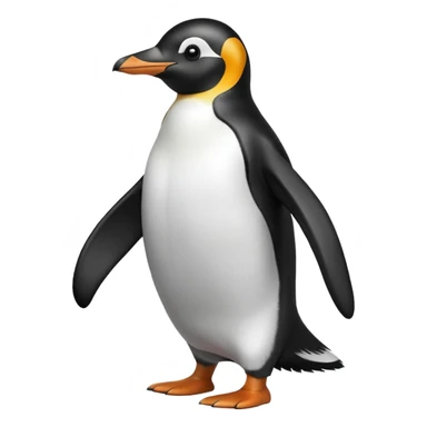walking penguin sticker