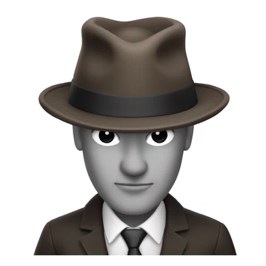 Hat borsalino style with arms and hands, face no visible sticker