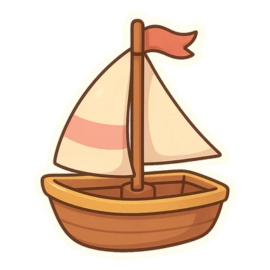 toy boat sticker