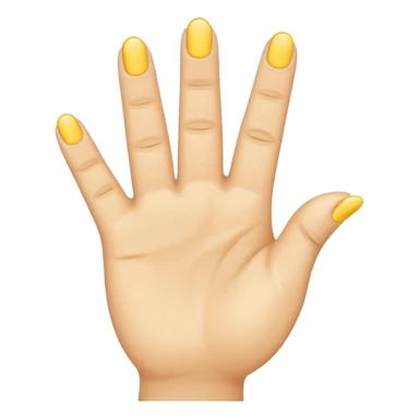 yellow finger emoji, index finger extended, remaining finger folded, pointing to someone, poking hand sticker