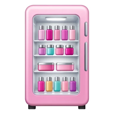 pink cosmtics fridge  sticker