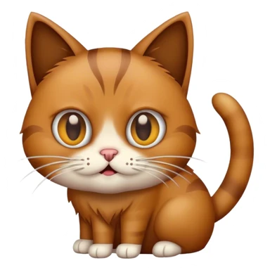 Cat taking a shit sticker