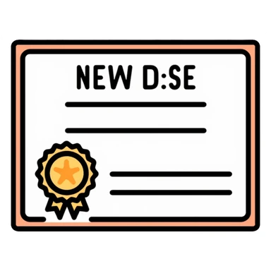 Birth certificate document with name and date fields sticker