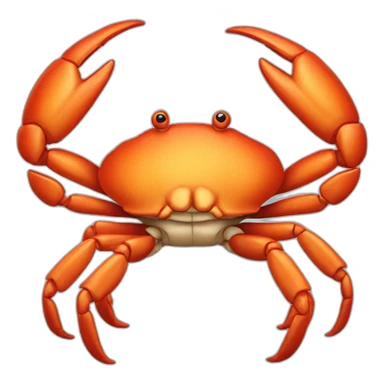 a crab with ears sticker