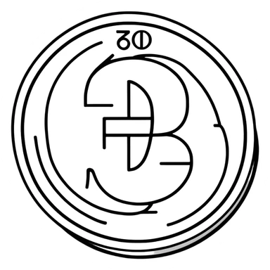 Russian ruble currency symbol sticker