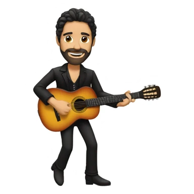 Guitarrista flamenco sticker