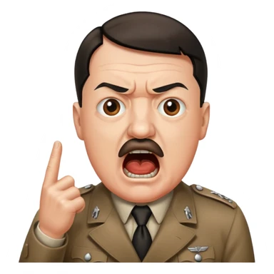Hitler shouting 271 sticker