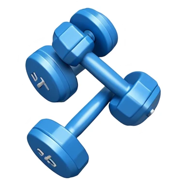  Blue dumbbells sticker