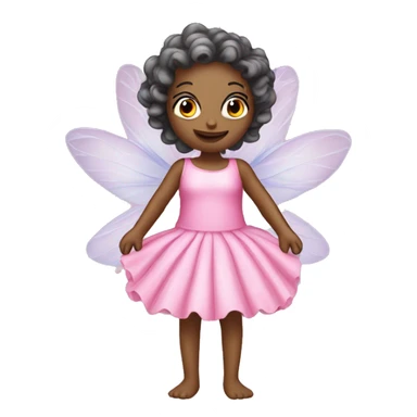 Beautiful fairy with pink dress using shower scurb  sticker