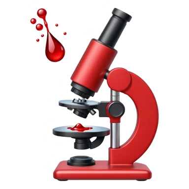 olhando sangue no microscopio sticker