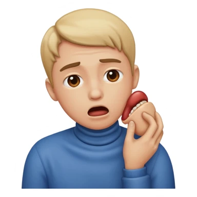 Someone choking themselves  sticker