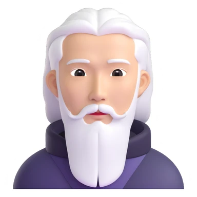 white haired handsome Chinese man sticker