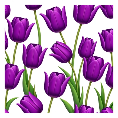 Tulips purple  sticker