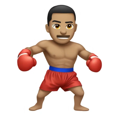 muay thai fighter sticker