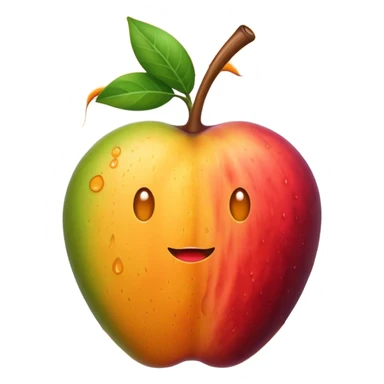 mac os icon fruit being squeezed  sticker