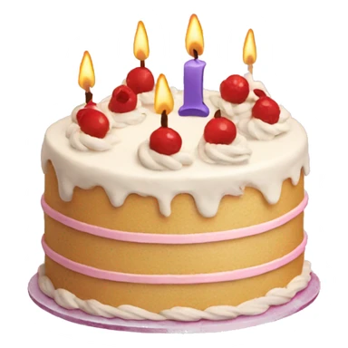 Cake birthday sticker