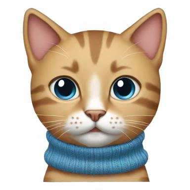 Cat wearing a sweater  sticker