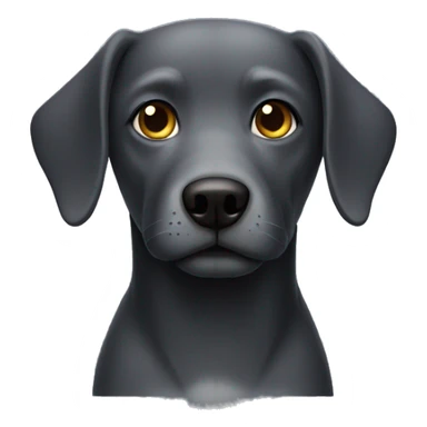 dark grey dog sticker