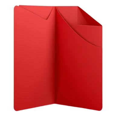 red greeting card sticker