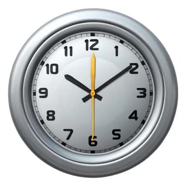 clock with a pause symbol inside sticker