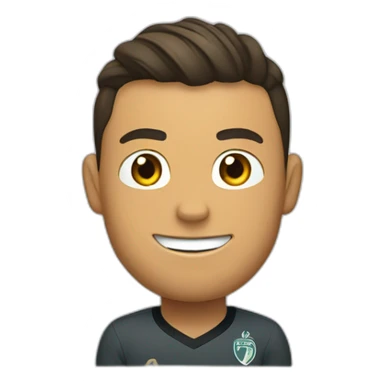 Ronaldo debout sur un chat sticker