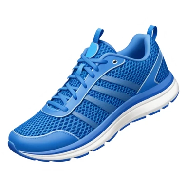 blue running shoes sticker