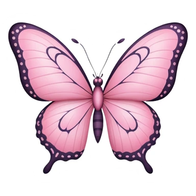 Pink butterfly sticker