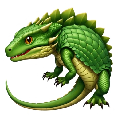 Armored reptile sticker