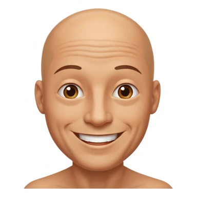 Baldness sticker