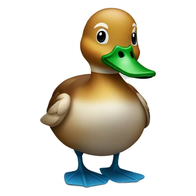 Duck that just got autocorrected sticker