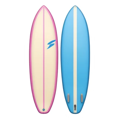pink, blue, beige surfboard sticker