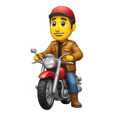 Vendedor sentado  Moto Honda sticker