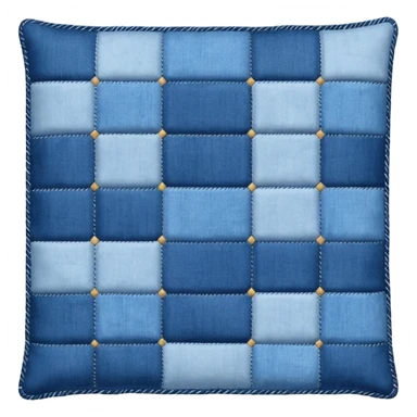 Denim quilt sticker