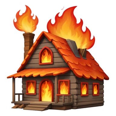 house fire sticker