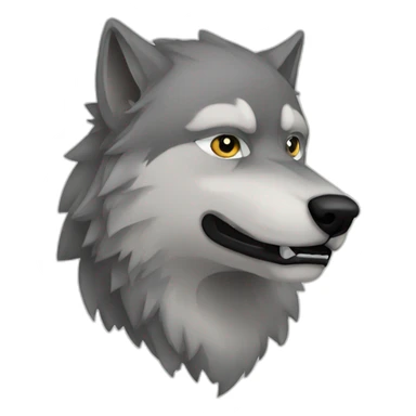Stark of stark  wolf sticker