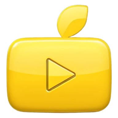 A yellow YouTube logo sticker